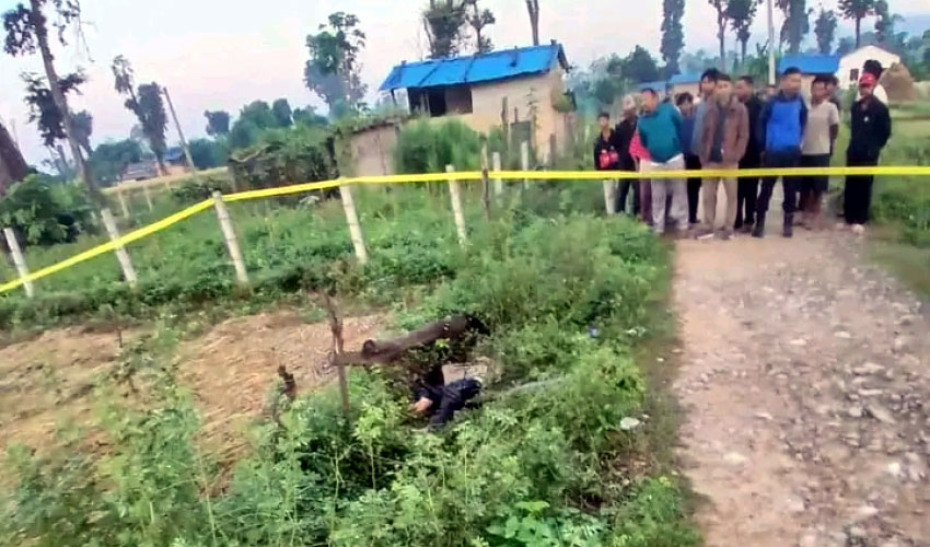 घोडाघोडीमे एक युवकके हत्या