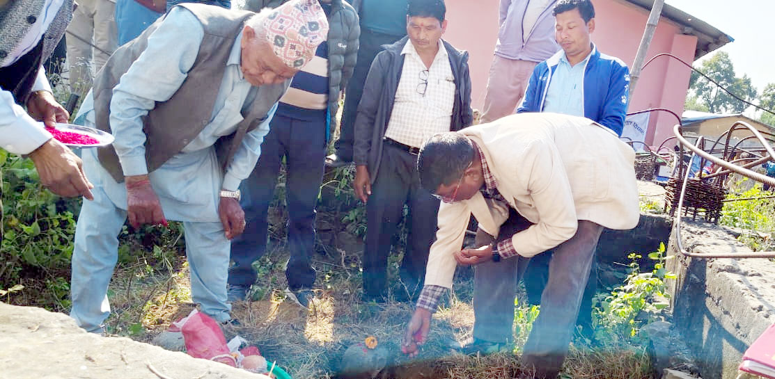 अमर शहिद स्मृति आविमे मन्दिरके शिलान्यास