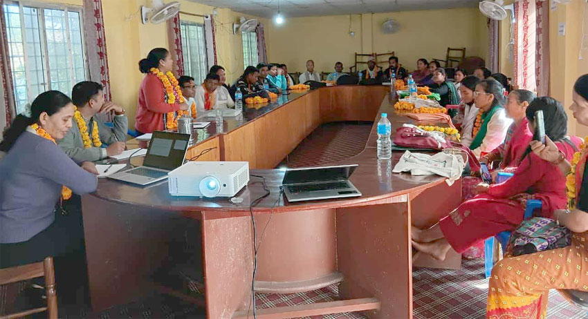 सामुदायिक वनके महिला पदाधिकारीनहे लैङिकमैत्री कार्ययोजना अभिमुखीकरण