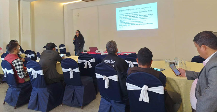 अनौपचारिक श्रमिकहुकनके सामाजिक सुरक्षा अभिवृद्धिके लाग अन्तरक्रिया