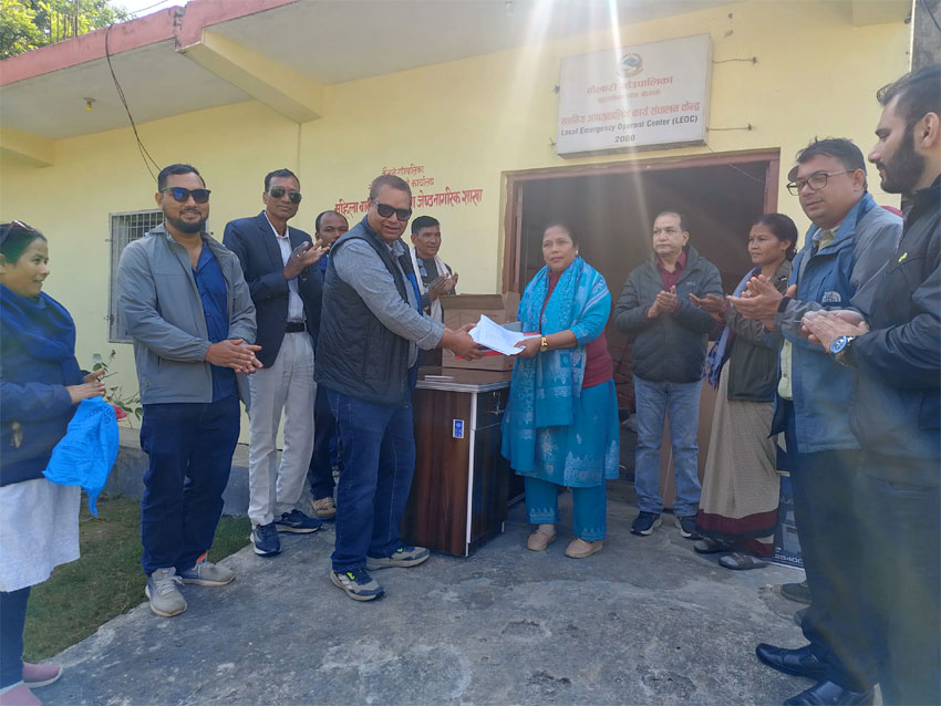 यूएनडिपीसे कैलारीहे सामान सहयोग