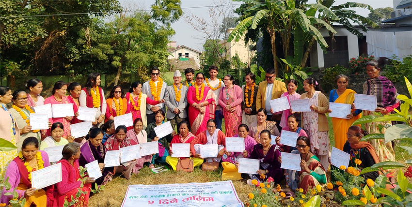 बेसार, राजमा तथा अर्गानिक खेती सम्बन्धी पाँच दिने तालिम