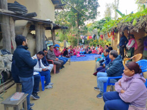 कैलारी–७ मे संचालित पोषण परियोजनाके गतिविधिके अनुगमन