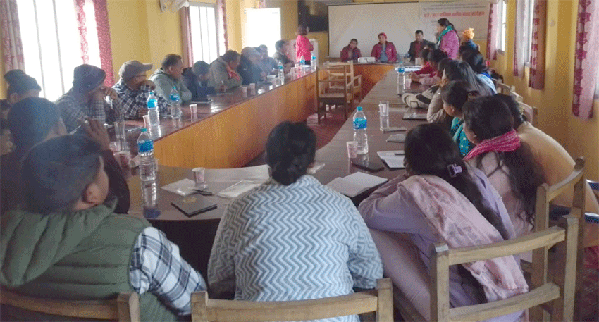 परम्परागत धार्मिक गुरु तथा समुदायके अगुवा ओ टमान क्षेत्रमे नेतृत्व करटी रहल व्यक्तिनसंग सामाजिक मुल्यमान्यता, सामाजिक अभ्यासके विषयमे संवाद कार्यक्रम