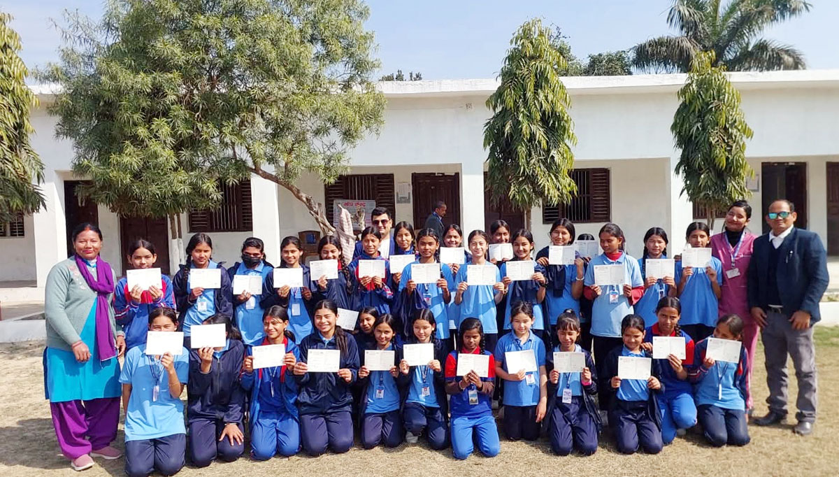 धनगढी उपमहानगरके २ हजार तीन सय किशोरीहे एचपीभी खोप लगैटी