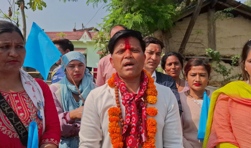 कैलाली‐५ मे रास्वपाके पक्षमे बह्रटी जनलहर