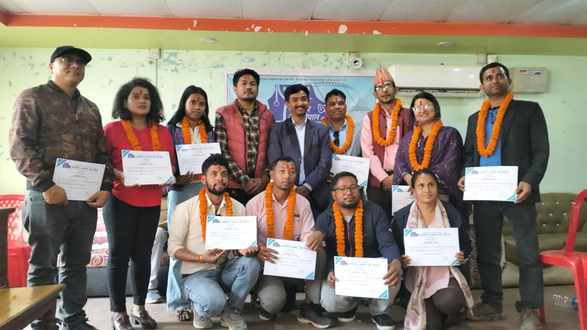 चलचित्र पत्रकार संघ कैलालीके अध्यक्षमे विवेक नागरी