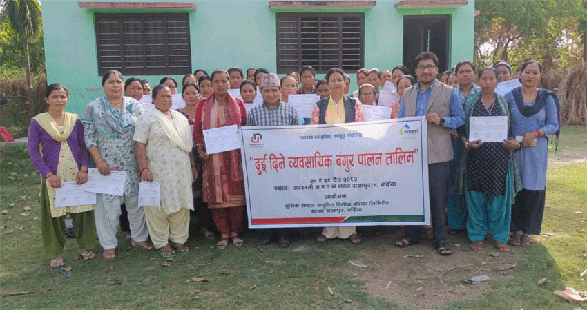 युनिक नेपालसे व्यवसायिक बंगुरपालन तालिम