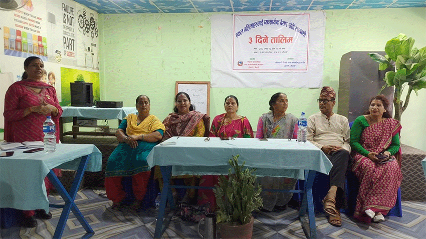 एकल महिलाके लाग व्यावसायिक बेसार खेती सम्बन्धी तीन दिने तालिम सुरु