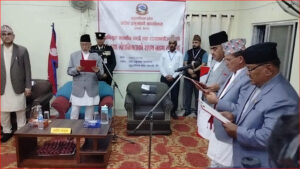 नवनियुक्त मन्त्रीनसे सपथ ग्रहण
