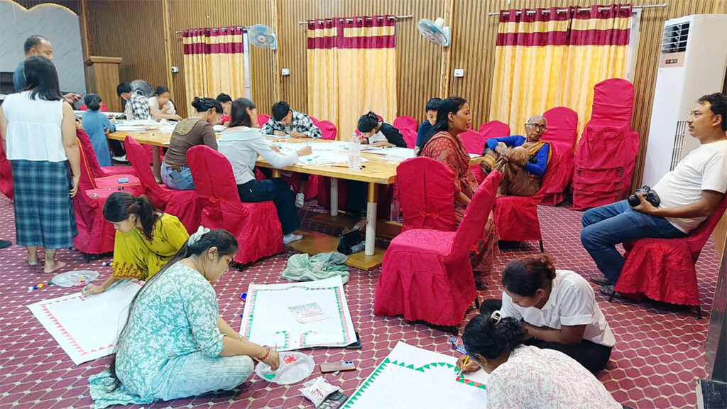 अन्तरपुस्ता हस्तान्तरणके लाग अस्टिम्की चित्राकला 