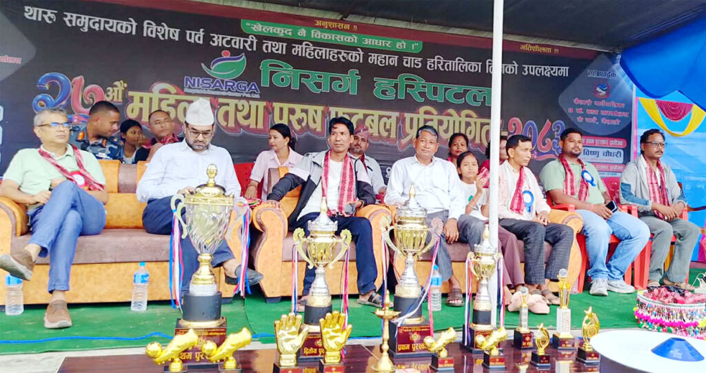 कैलारी–४ ‘के गाउँ’मे फुटवल प्रतियोगिता सुरु