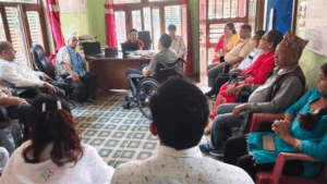 राष्ट्रिय अपाङ्ग महासंघ नेपालके ३४औँ स्थापना दिवसके अवसरमे विपद् पीडितप्रति श्रद्धाञ्जली तथा राहत कोषमे सहयोग