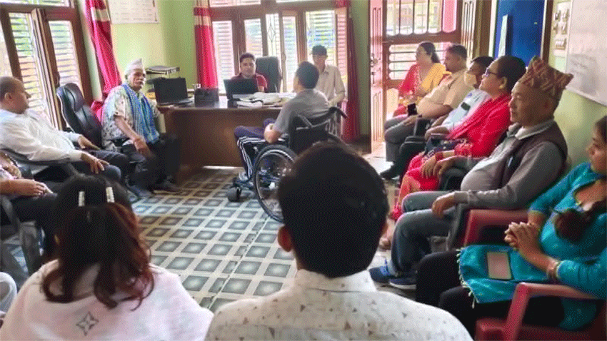 राष्ट्रिय अपाङ्ग महासंघ नेपालके ३४औँ स्थापना दिवसके अवसरमे विपद् पीडितप्रति श्रद्धाञ्जली तथा राहत कोषमे सहयोग