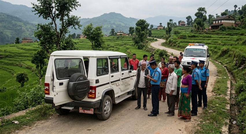 जिपके द्धारसे गिरके मृत्यु